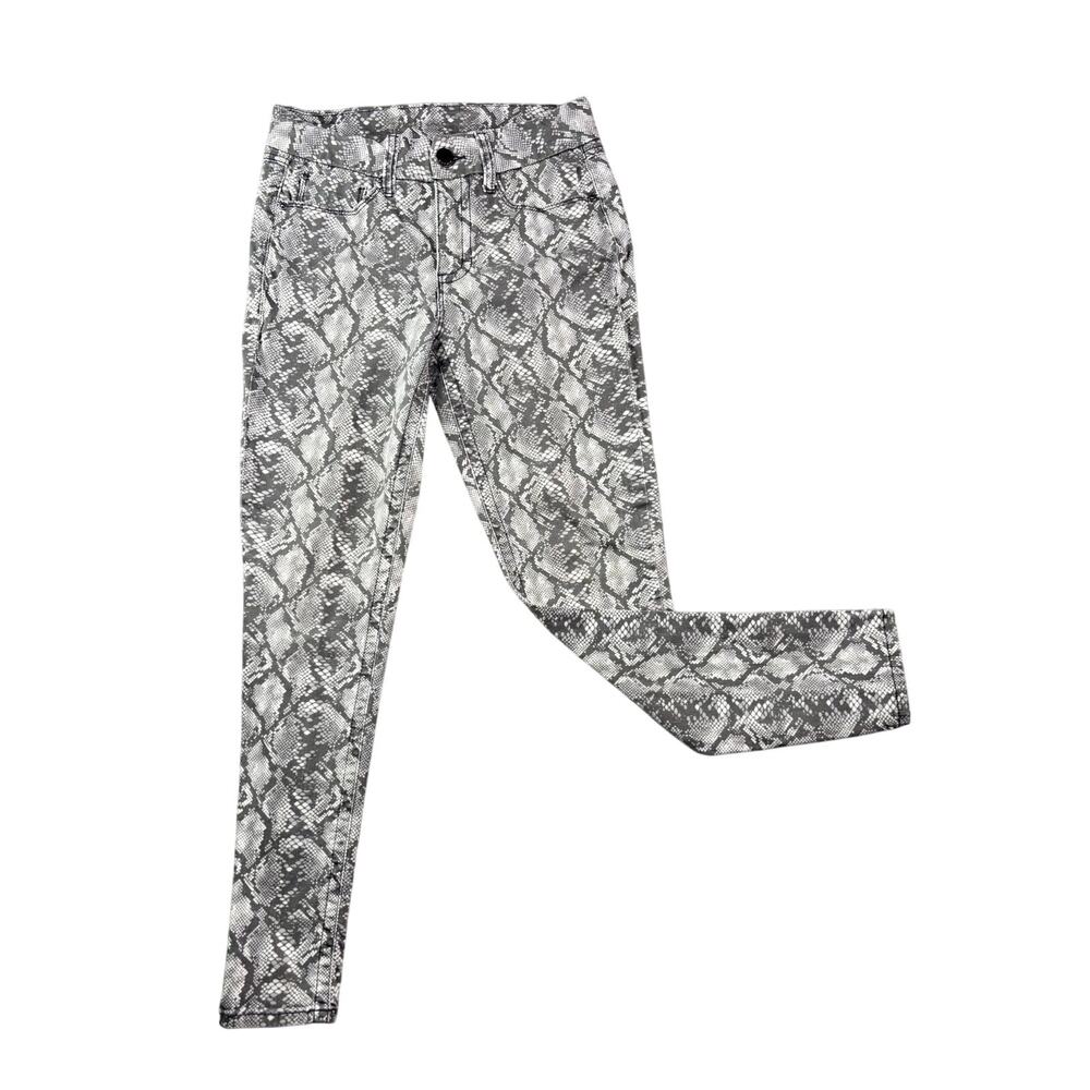 Seven7 Jeans size 6 woman snake print ‎ high-waisted stretch denium designer